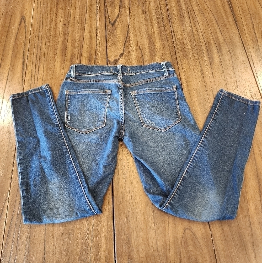 free people ankle skinny straight crop low rise y2k jeans size 25 - Picture 10 of 13